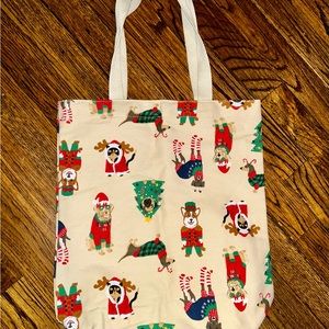 Old Navy Tote Canvas Christmas Bag